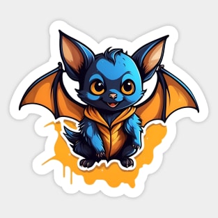 Cute spooky bat Sticker